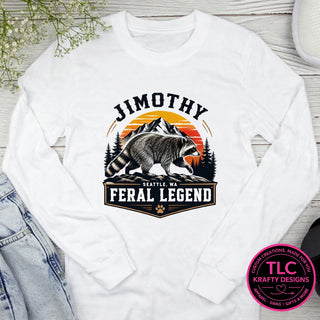 JIM3 Gildan Long Sleeve White mockup