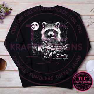 JIM5 Gildan Crewneck Black mockup