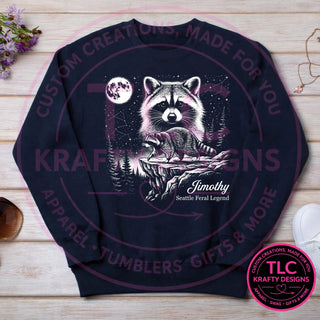 JIM5 Gildan Crewneck Navy mockup