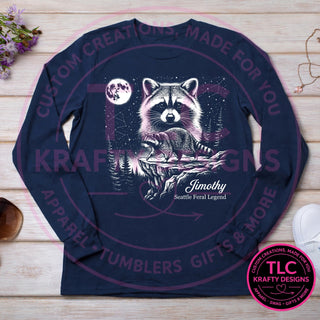 JIM5 Gildan Long Sleeve Navy mockup