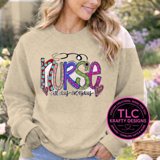 MED1 medical design on heathered oatmeal apparel