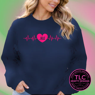 MED3 medical design on navy apparel