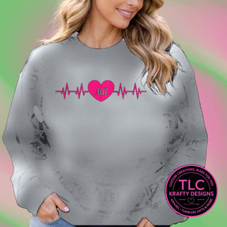 MED3 medical design on sports gray apparel