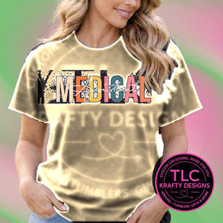 MED4 medical design on sand apparel