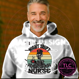 MED5 medical design on white apparel