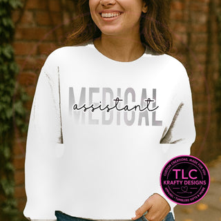 MED6 medical design on white apparel