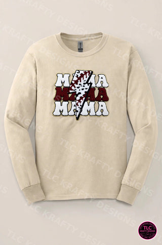 MMM Gildan Long Sleeve Sand mockup