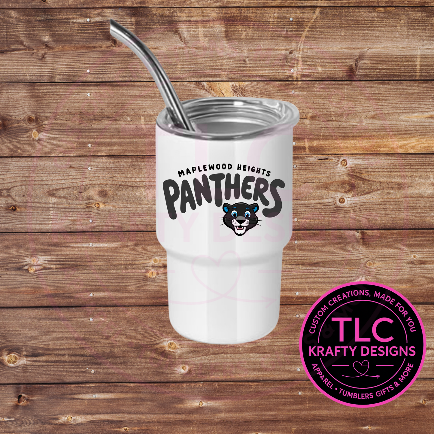 Maplewood Heights Panthers 3oz Mini Tumbler – School Spirit Drinkware