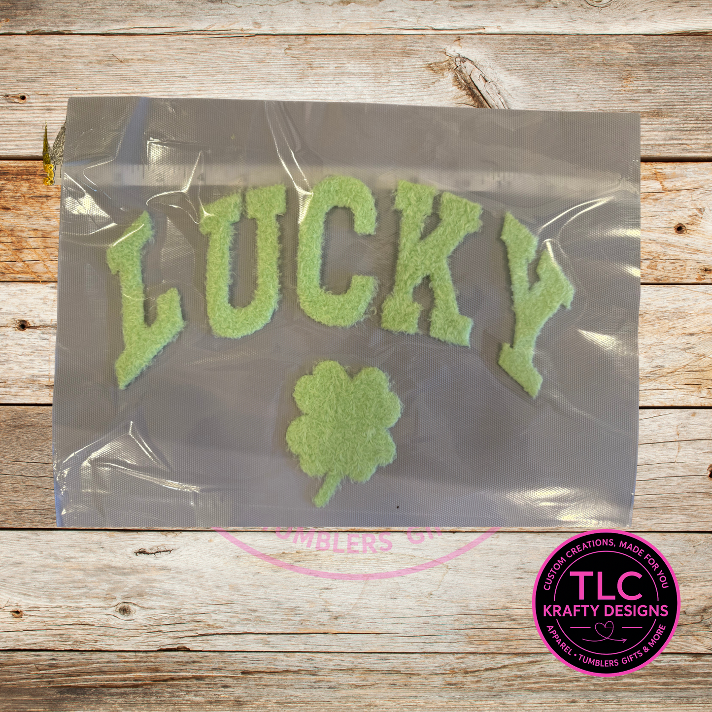 Lucky Clover Fuzzy Chenille Patch Shirt or Sweatshirt – St. Patrick’s Day Apparel CK