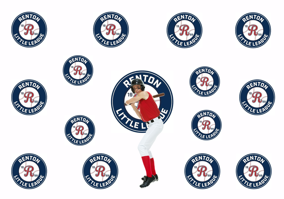 Custom Sports Backdrop - Renton Little League Baseball – TLC Krafty Designs