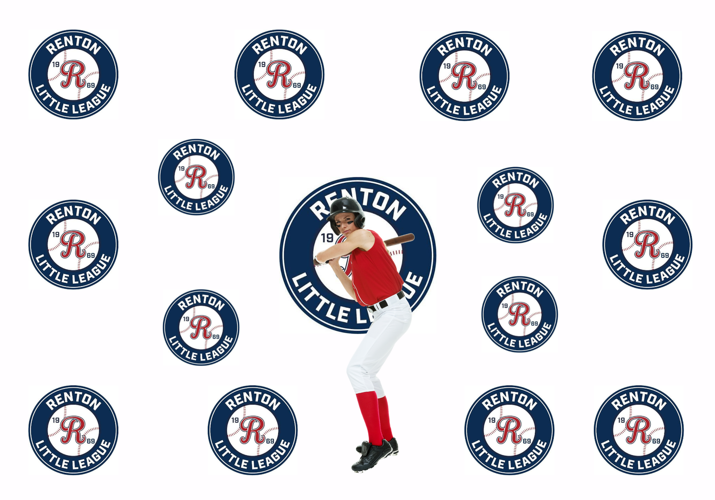 Custom Sports Backdrop - Renton Little League Baseball