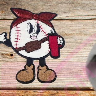SB11 baseball patch close-up