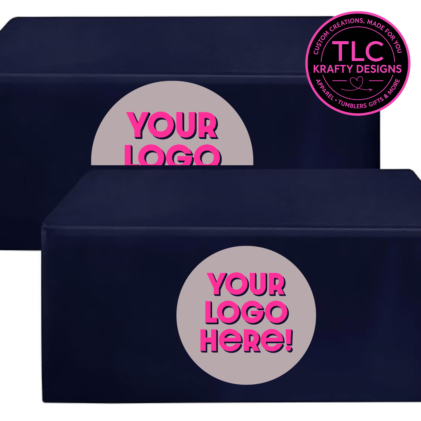Custom Branded Tablecloths : Event and Vendor Display - Personalized Business Swag