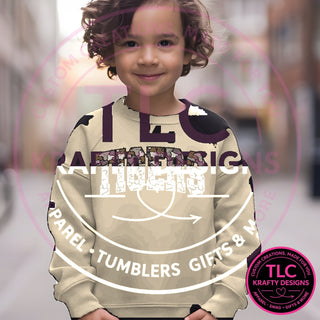 TIG11 camo tigers design on heathered oatmeal sweatshirt