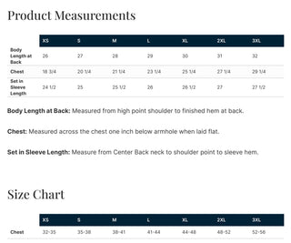 Next Level Apparel NL9301 Laguna hoodie size chart