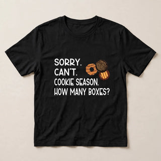 CK13 Cookie Season Shirt, Black flat-lay mockup