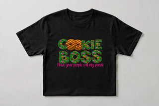 CK14 Cookie Boss design on Black short-sleeve t-shirt