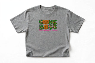 CK14 Cookie Boss design on Sport Grey short-sleeve t-shirt