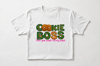 CK14 Cookie Boss design on White short-sleeve t-shirt