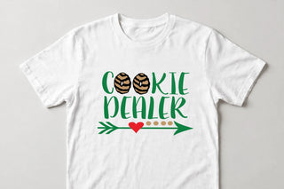 CK8 Cookie Dealer Arrow Shirt, White flat-lay mockup