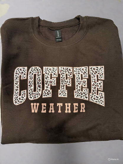 Coffee Weather T-Shirt - Coffee Lovers Long or Short Sleeve Tee CK