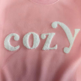 Puffy Chenille COZY Patch – White Fuzzy Christmas Applique | Festive Winter COZY Design for Sweatshirts, Hoodies & DIY Crafts