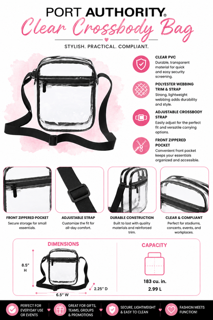 Maplewood Heights Panthers Clear Crossbody Bag – Maplewood Heights Spirit Wear