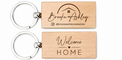 Brooke Ashley Real Estate Personalized Keychain – Custom Business Swag