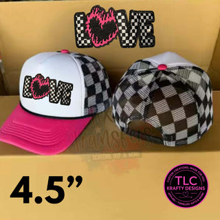 LOVE Sequin Patch - Small Hat Iron-On/ Sew-On Applique