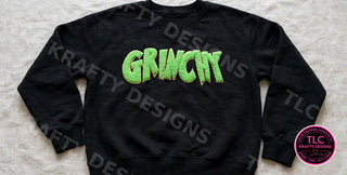 Grinchy Patch Sweatshirt - Black