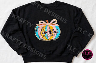 Thankful Pumpkin Patch Sweatshirt - Black