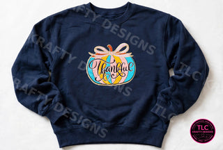 Thankful Pumpkin Patch Sweatshirt - Navy