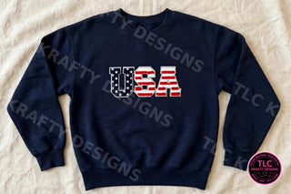 USA Patch Sweatshirt - Navy