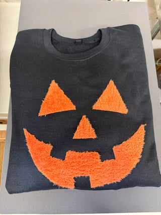 Fuzzy Pumpkin Face