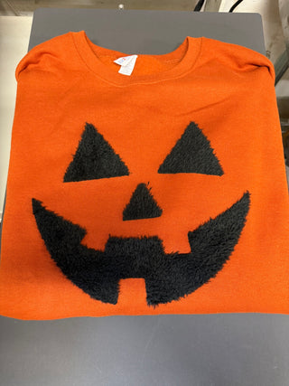 Fuzzy Pumpkin Face