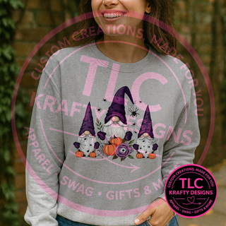 Halloween Gnome Shirt, Spooky Gnome Tee, Cute Halloween Gnome Sweatshirt, Fall Gnome Shirt, Gnome Lover Halloween Gift - Gildan mockup