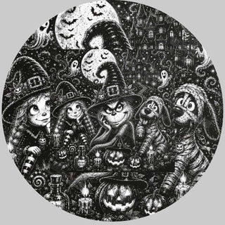Grinch Trio Halloween wind spinner design