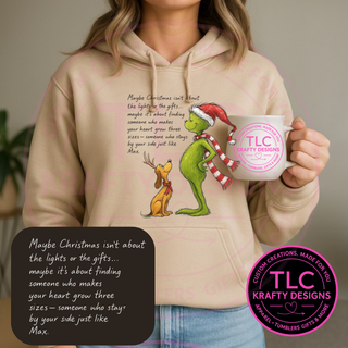 Maybe Christmas Grinch Sweatshirt - Festive Christmas Crew Neck or Hoodie CK