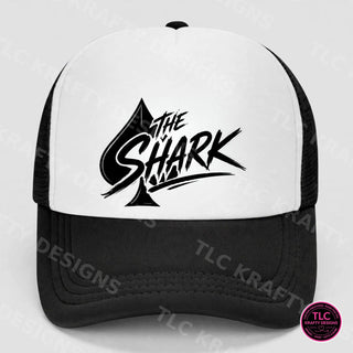 The Shark casino trucker hat in White / Black