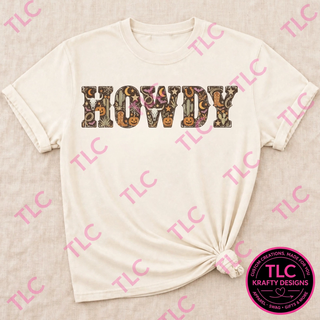 Howdy Halloween Shirt, Western Howdy Tee, Cowboy Halloween Shirt, Country Halloween Tee, Western Gift - Comfort Colors mockup
