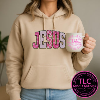 XL Jesus Chenille Patch – Faith Iron-On / Sew-On Applique CK