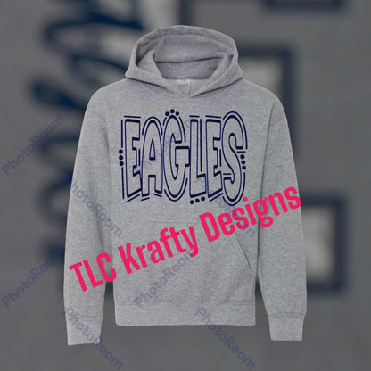 Lindbergh High School Eagles Outline Sweatshirt - Custom Team Spirit Wear
