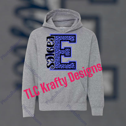 Lindbergh High School Blue "E" Logo Sweatshirt - Custom Team Spirit Wear