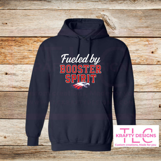 Lindbergh High School Fueled By Booster Spirit Sweatshirt (Red) - Custom Team Spirit Wear