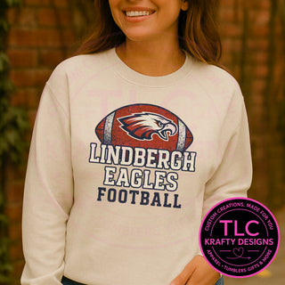 Lindbergh High School Eagles Football Logo Sweatshirt - Custom Team Spirit Wear
