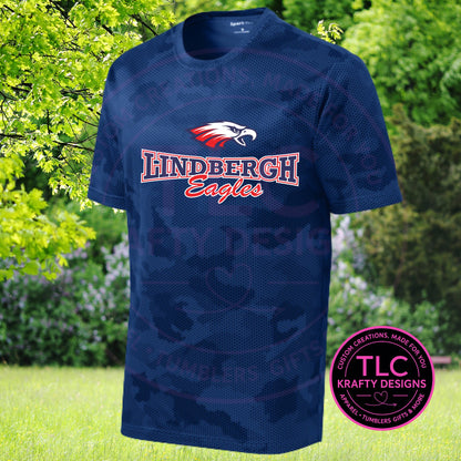 Lindbergh High School Blue Digital Camo Performance Tee – Custom Team Spirit Wear