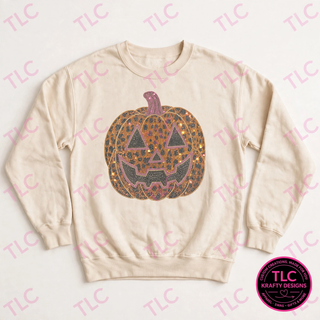 Leopard Pumpkin Shirt, Jack O Lantern Halloween Tee, Leopard Print Halloween Shirt, Pumpkin Halloween Sweatshirt, Fall Halloween Gift - Comfort Colors mockup