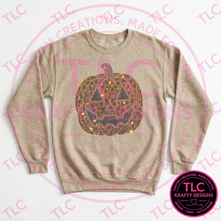 Leopard Pumpkin Shirt, Jack O Lantern Halloween Tee, Leopard Print Halloween Shirt, Pumpkin Halloween Sweatshirt, Fall Halloween Gift - Gildan mockup