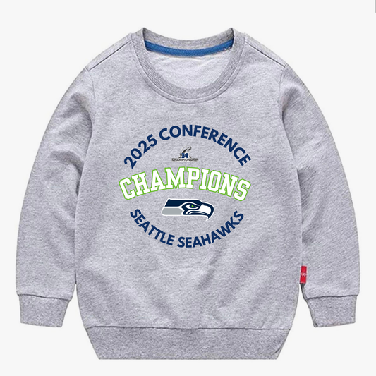 Seattle Football 2025 Conference Champions Circular Graphic Navy – Seattle Sports T-Shirt or Sweatshirt