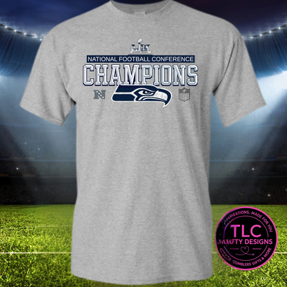 Seattle Football Conference Champions Graphic – Seattle Sports T-Shirt or Sweatshirt